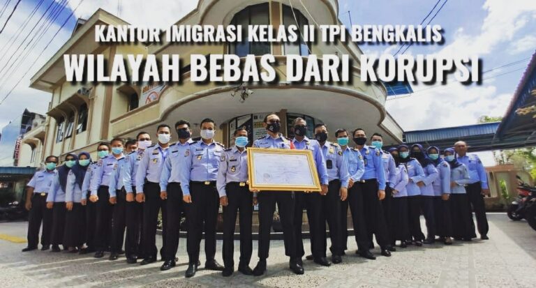 Imigrasi Bengkalis Raih Predikat WBK Dari Kemenpan-RB