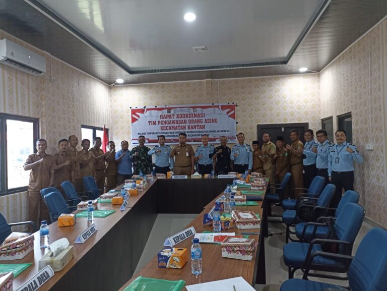 Rakor Tim PORA Tingkat Kecamatan Bantan Tahun 2022