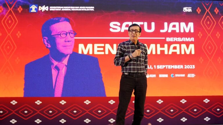 Menkumham Ajak UMKM Bali Bicara KI dan Kemudahan Berusaha