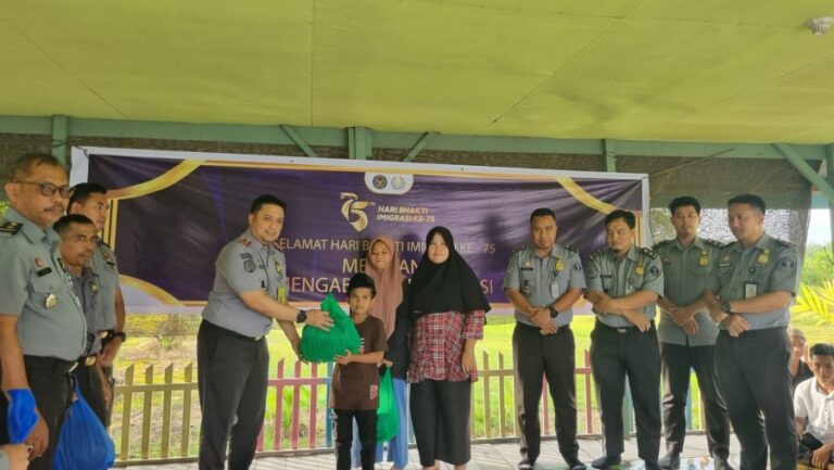 Imigrasi Bengkalis Kunjungi Panti Asuhan Dalam Rangka HBI ke-75