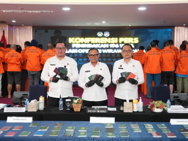 196 WNA Ditindak Imigrasi Dalam Operasi Wirawaspada di Jabodetabek